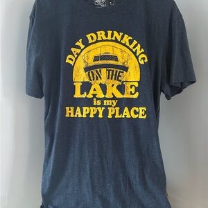 NEW Day Drinking on the Lake is my Happy Place Graphic T-Shirt